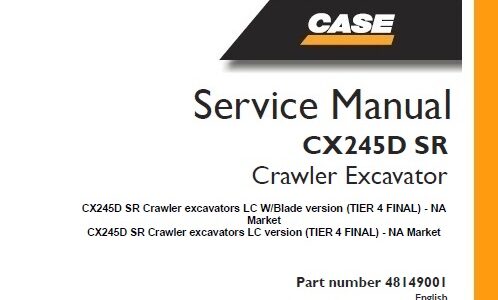 Case CX245D SR Crawler Excavators LC Version (TIER 4 FINAL)