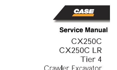 Case CX250C, CX250C LR Tier4 Crawler Excavator