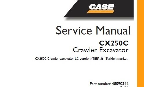 Case CX250C LC version (TIER 3) Crawler Excavator