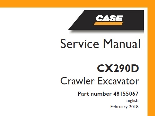 Case CX290D (TIER4 FINAL) Crawler Excavator