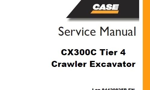 Case CX300C Tier 4 Crawler Excavator