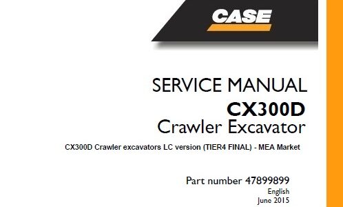 Case CX300D LC version (TIER4 FINAL) Crawler Excavator