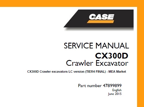 Case CX300D LC version (TIER4 FINAL) Crawler Excavator