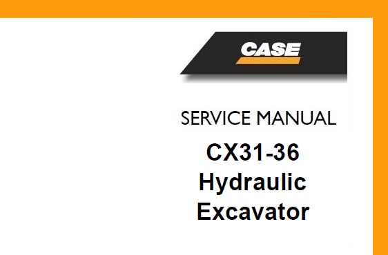 Case CX31 - CX36 Hydraulic Excavator