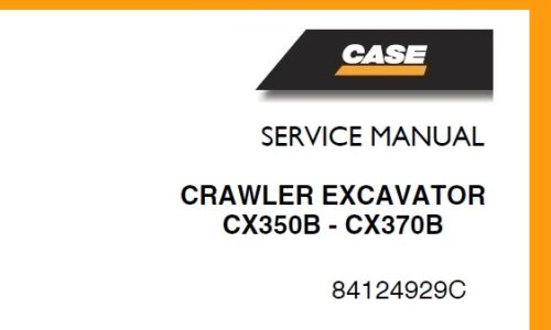 Case CX350B - CX370B Crawler Excavator