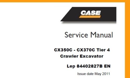 Case CX350C - CX370C Tier 4 Crawler Excavator