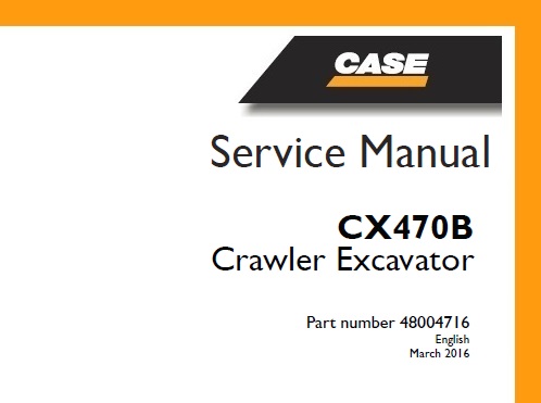 Case CX470B Crawler Excavator