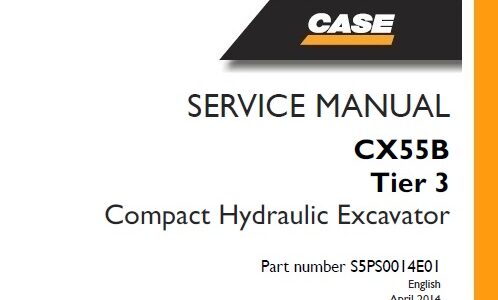 Case CX55B Tier 3 Compact Hydraulic Excavator