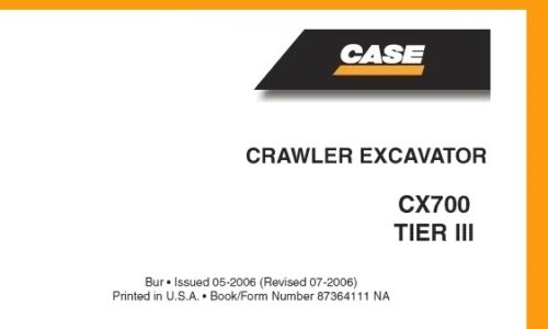 Case CX700 TIER 3 Crawler Excavator