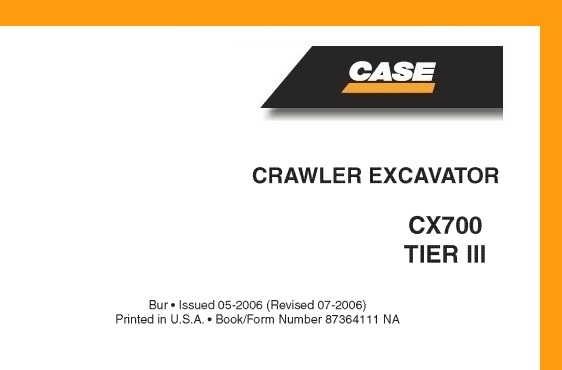 Case CX700 TIER 3 Crawler Excavator