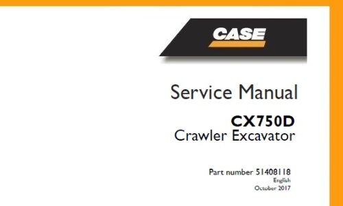 Case CX750D Crawler Excavator