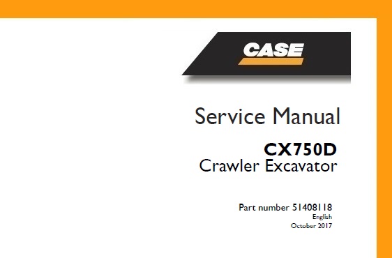 Case CX750D Crawler Excavator