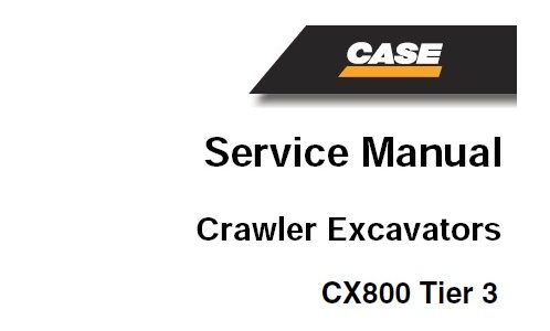 Case CX800 Tier 3 Crawler Excavator