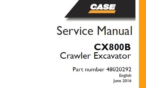 Case CX800B Crawler Excavator