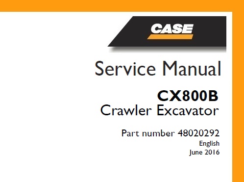 Case CX800B Crawler Excavator