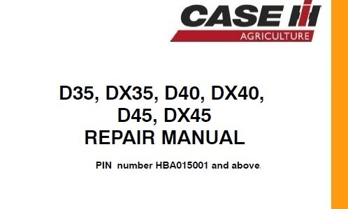 Case D35, DX35, D40, DX40, D45, DX45 Tractor