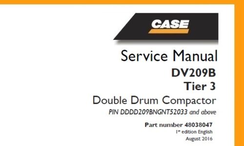 Case DV209B Tier 3 Double Drum Compactor