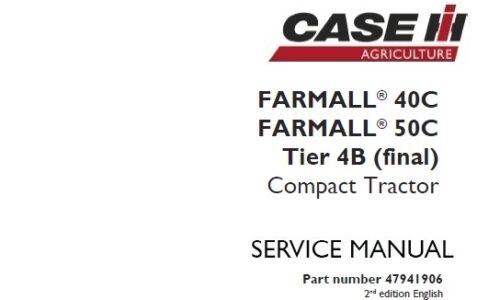 Case IH Farmall 40C, Farmall 50C Tier 4B (final) Compact Tractor