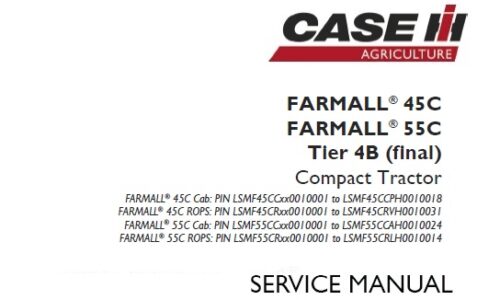 Case IH Farmall 45C, 50C Tier 4B (final) Tractor