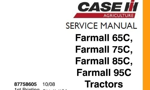 Case IH Farmall 65C, Farmall 75C, Farmall 85C, Farmall 95C Tractor