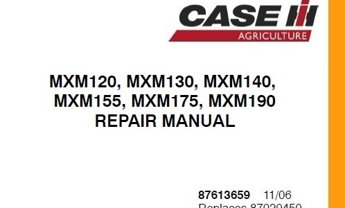 Case IH MXM120, MXM130, MXM140, MXM155, MXM175, MXM190 Tractor