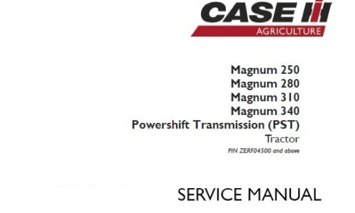 Case IH Magnum 250, 280, 310, 340 Powershift Transmission (PST) Tractor