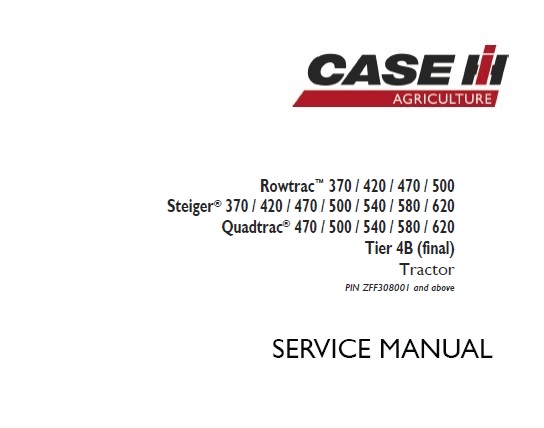 This service manual is for Case IH Rowtrac 370