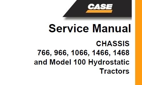 Case INTERNATIONAL 766, 966, 1066, 1466, 1468 and Model 100 Hydrostatic Tractor CHASSIS