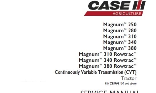 Case IH Magnum 250, 280, 310, 340, 380, 310 Rowtrac, 340 Rowtrac, 380 Rowtrac - CVT TIER 4B Tractor