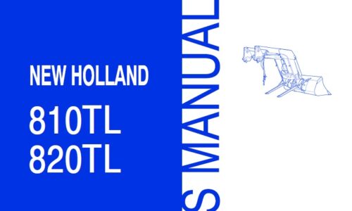 New Holland 810TL, 820TL Loaders Operator Manual