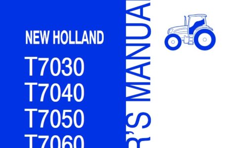 New Holland T7030, T7040, T7050, T7060 Tractor Operator Manual